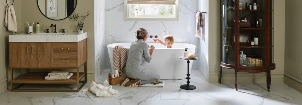 Bathroom tile flooring | West River Carpets