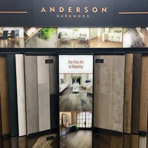 Anderson hardwood display | West River Carpets